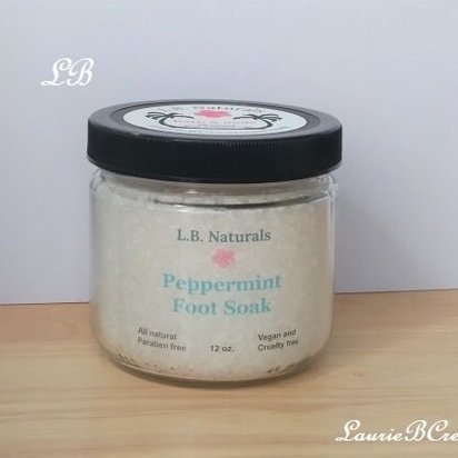 Natural Peppermint Foot Soak w/ Keepsake Seashell Scoop