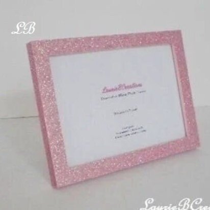 Fine Glitter Picture Frame - Decorative Sparkling Fine Glitter in a Variety of Colors- for 4 x6 or 5 x7 photos or info