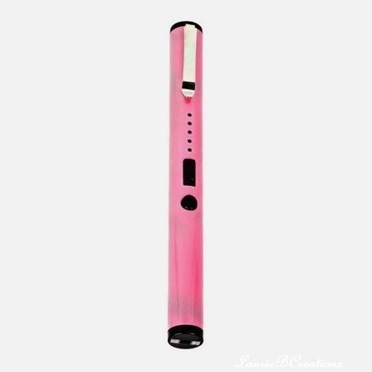 Stun Pen with Battery Meter - black, silver, pink or purple