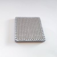 Bling Diamond Wrap Coaster Set - Sparkling silver drink coasters w/clear rhinestones - Set of 2 