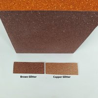 Fall Glitter Tissue Box Cover - Sparkling fine glitter tissue holder in orange with brown or copper, Autumn decor