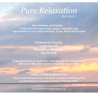 Pure Relaxation By Laurie - Relaxing voice guided meditation w/peaceful music for stress relief, insomnia, calming - digital download