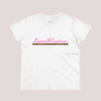 LaurieBCreations women's soft cotton tee with pink and animal print 