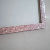 Glitter Picture Frame - Sparkling Fine Glitter in a Variety of Colors for 8 x 10 photos and info