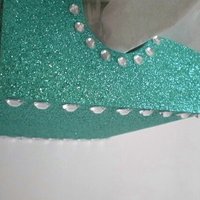 Glitter & Bling Tissue Box Cover-Sparkling Fine Glitter in Turquoise or a Variety of Glitter Colors w/ Clear Rhinestones
