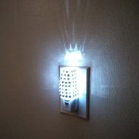 Bling Night Light w/ Clear Rhinestones - Energy saving, automatic on/off sensor, clear led lighting