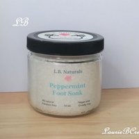 Natural Peppermint Foot Soak w/ Keepsake Seashell Scoop