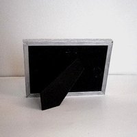 Silver Glitter Picture Frame - Decorative, Super Sparkling Octagon/Prisma Glitter-for 4 x 6 or 5 x 7 photos or info