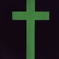 Glow In The Dark Wall Cross - White vinyl cross with light green glow 9.5" or 12"