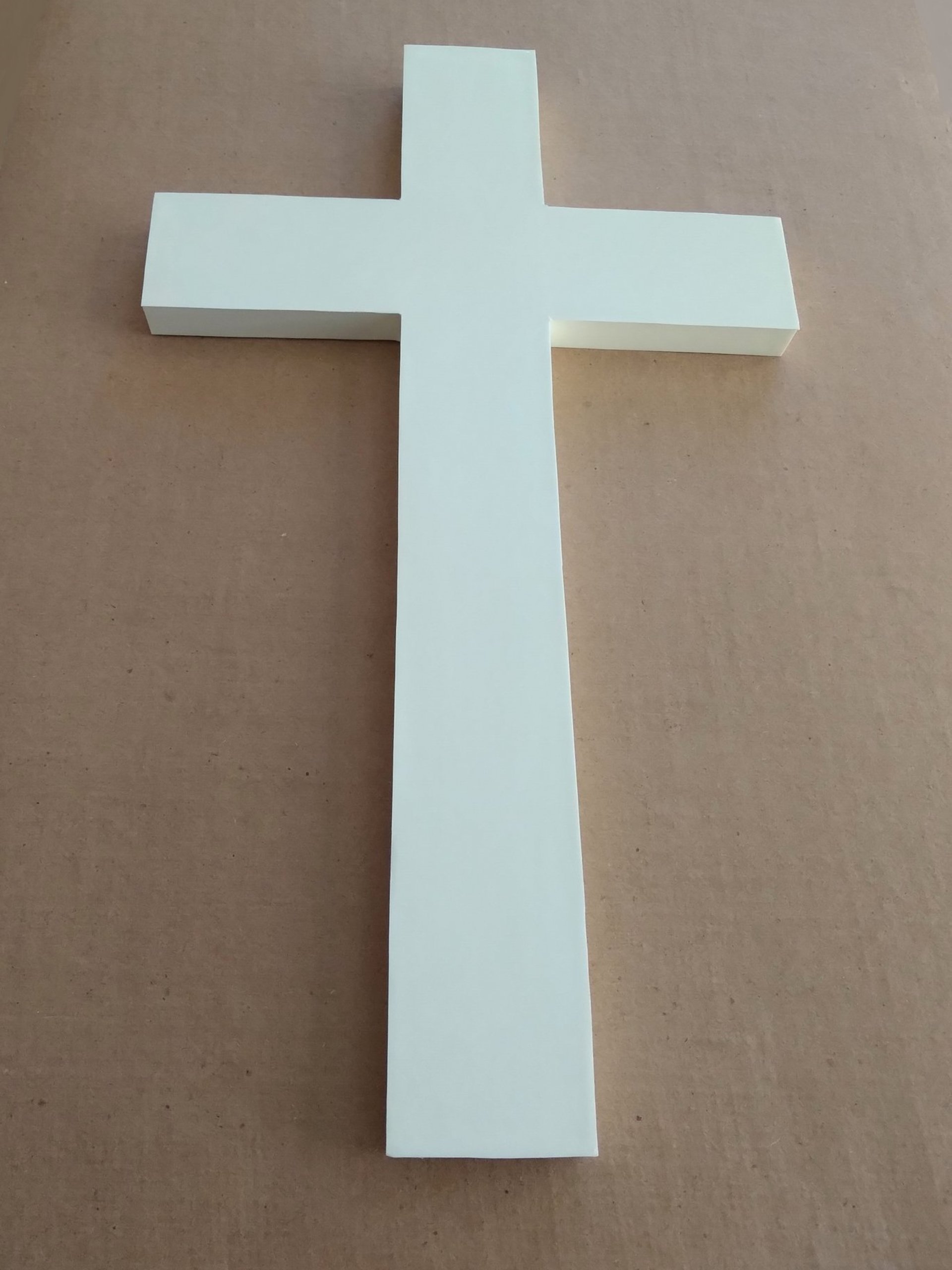 Glow In The Dark Wall Cross - White vinyl cross with light green glow 9.5" or 12"