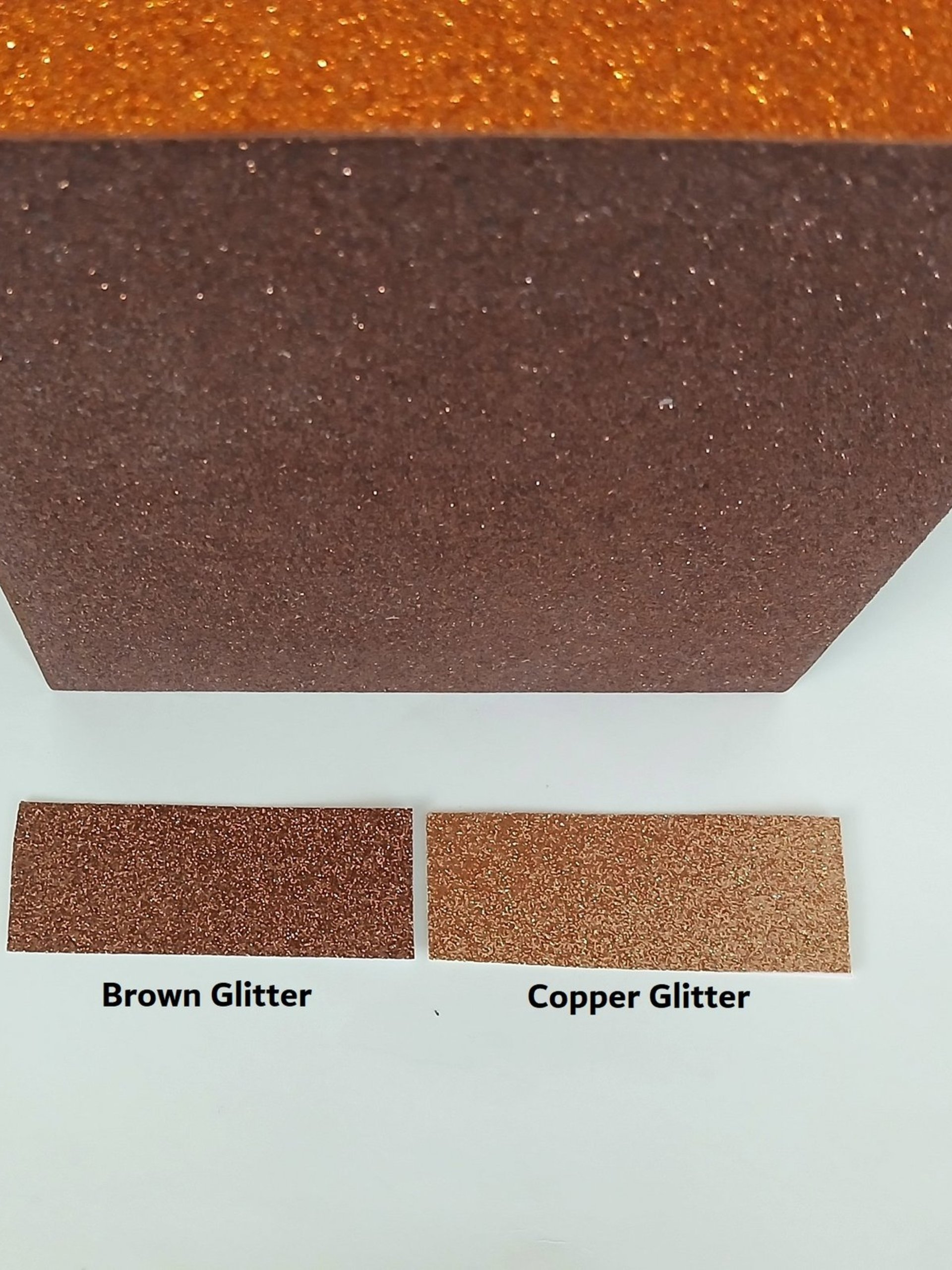 Fall Glitter Tissue Box Cover - Sparkling fine glitter tissue holder in orange with brown or copper, Autumn decor