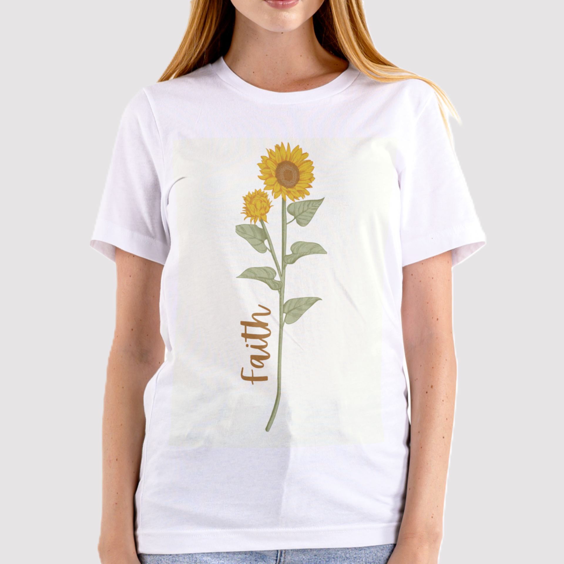 Sunflower & Faith softstyle t-shirt, cotton, unisex, black, white, sand, sport grey