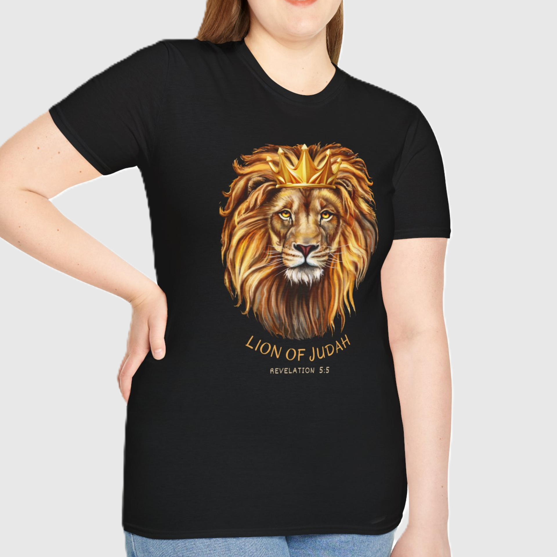 Lion Of Judah softstyle t-shirt - cotton,unisex,black