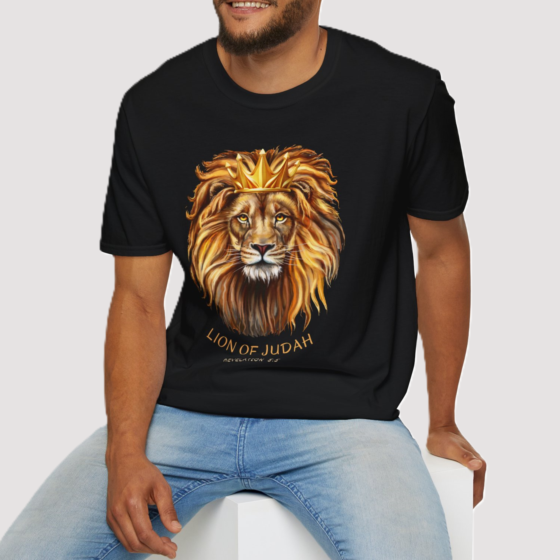 Lion Of Judah softstyle t-shirt - cotton,unisex,black