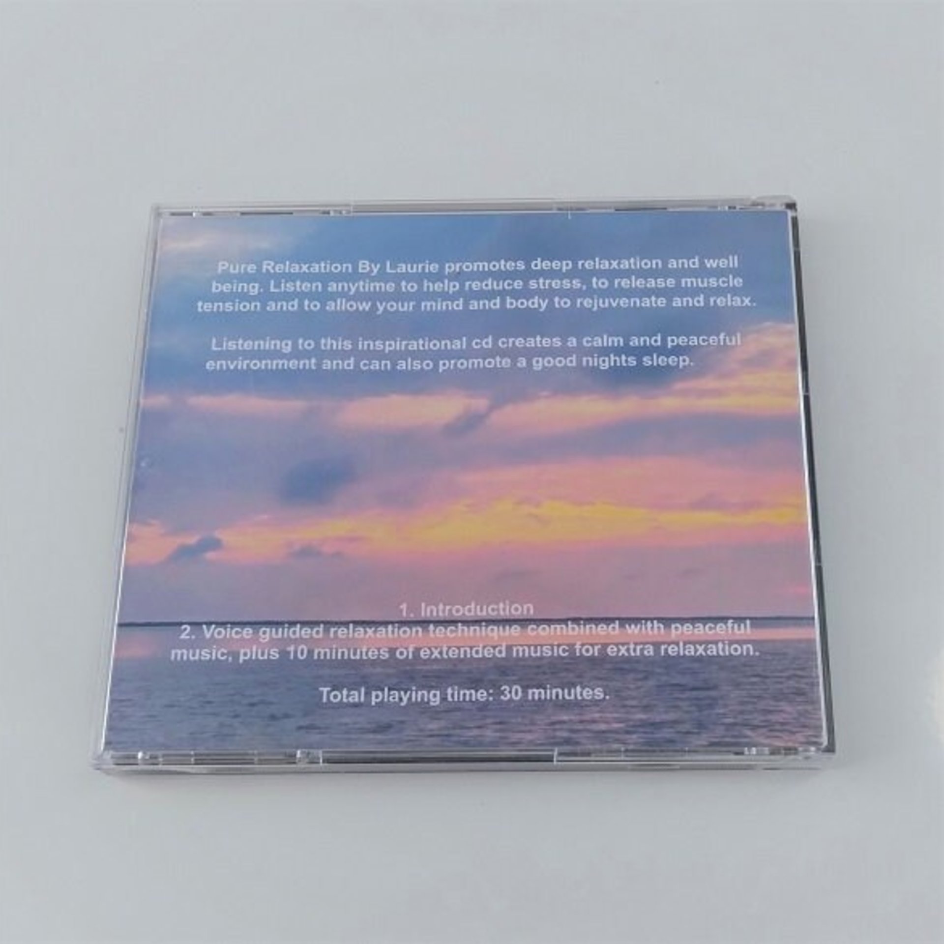 Pure Relaxation CD - Voice Guided Relaxation By Laurie w/peaceful music for stress relief, relaxation, insomnia, calming