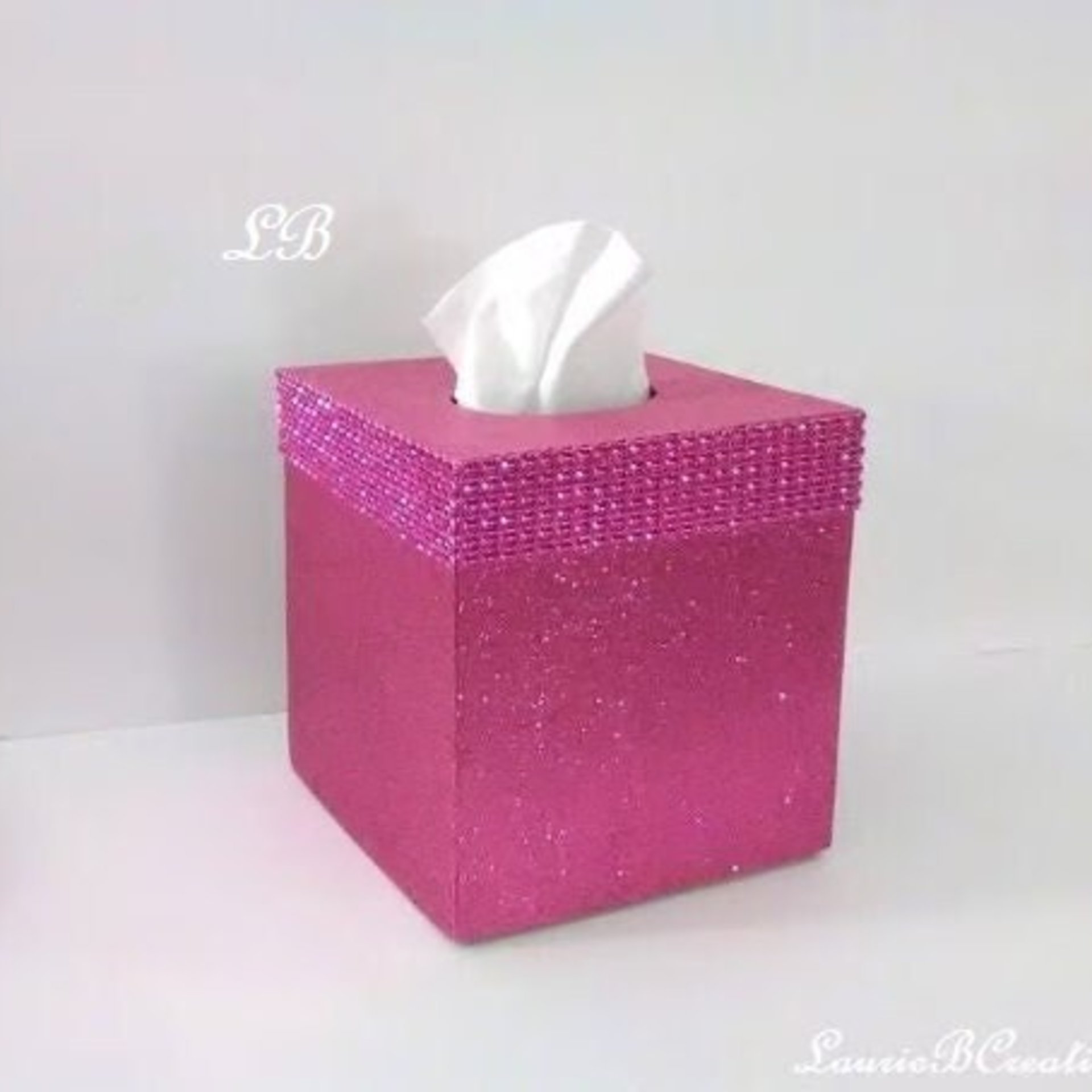 Glitter 2025 tissue box