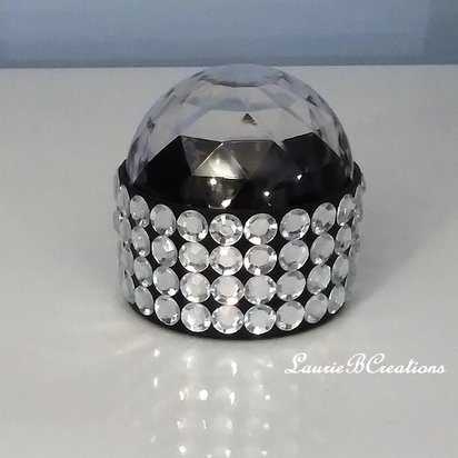 Bling Disco Party Light - LED color changing with clear rhinestone base.