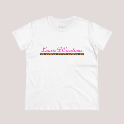 LaurieBCreations women's soft cotton tee with pink and animal print 