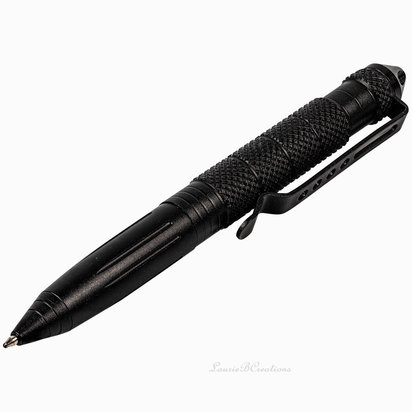 Tactical Black Twist Pen with refill