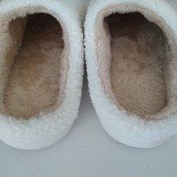 Bling Letter Slippers -  Ivory & tan with pearl rhinestone initials