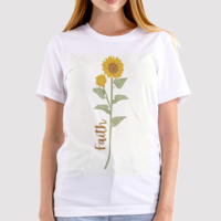 Sunflower & Faith softstyle t-shirt, cotton, unisex, black, white, sand, sport grey
