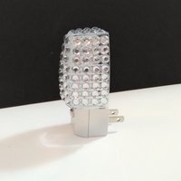Bling Night Light w/ Clear Rhinestones - Energy saving, automatic on/off sensor, clear led lighting