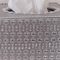 Bling Jeweled Flower & Diamond Wrap Tissue Box Cover-Handpainted w/Sparkling Silver Circle Flower Shaped Diamond Wrap