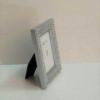 Bling Table Number Frame- Gold Diamond Wrap Tabletop Frame for 2 x 3 info or photo