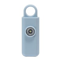 Personal Alarm Keychain 130 decibel with strobe light - black, light pink, or light blue