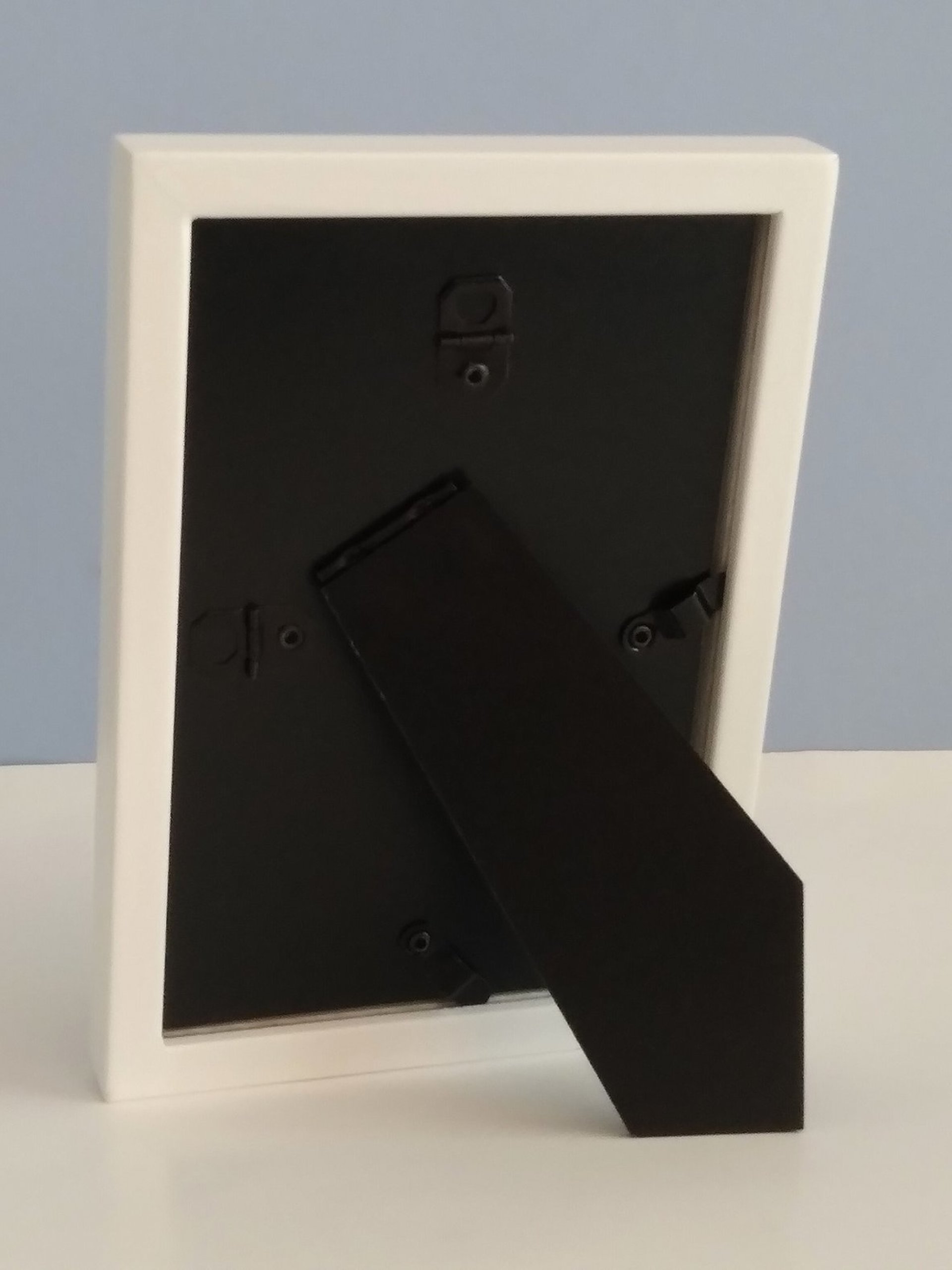 Bling Picture Frame - White or black w/small clear rhinestones - for 4 x 6 or 5 x 7 photos or info