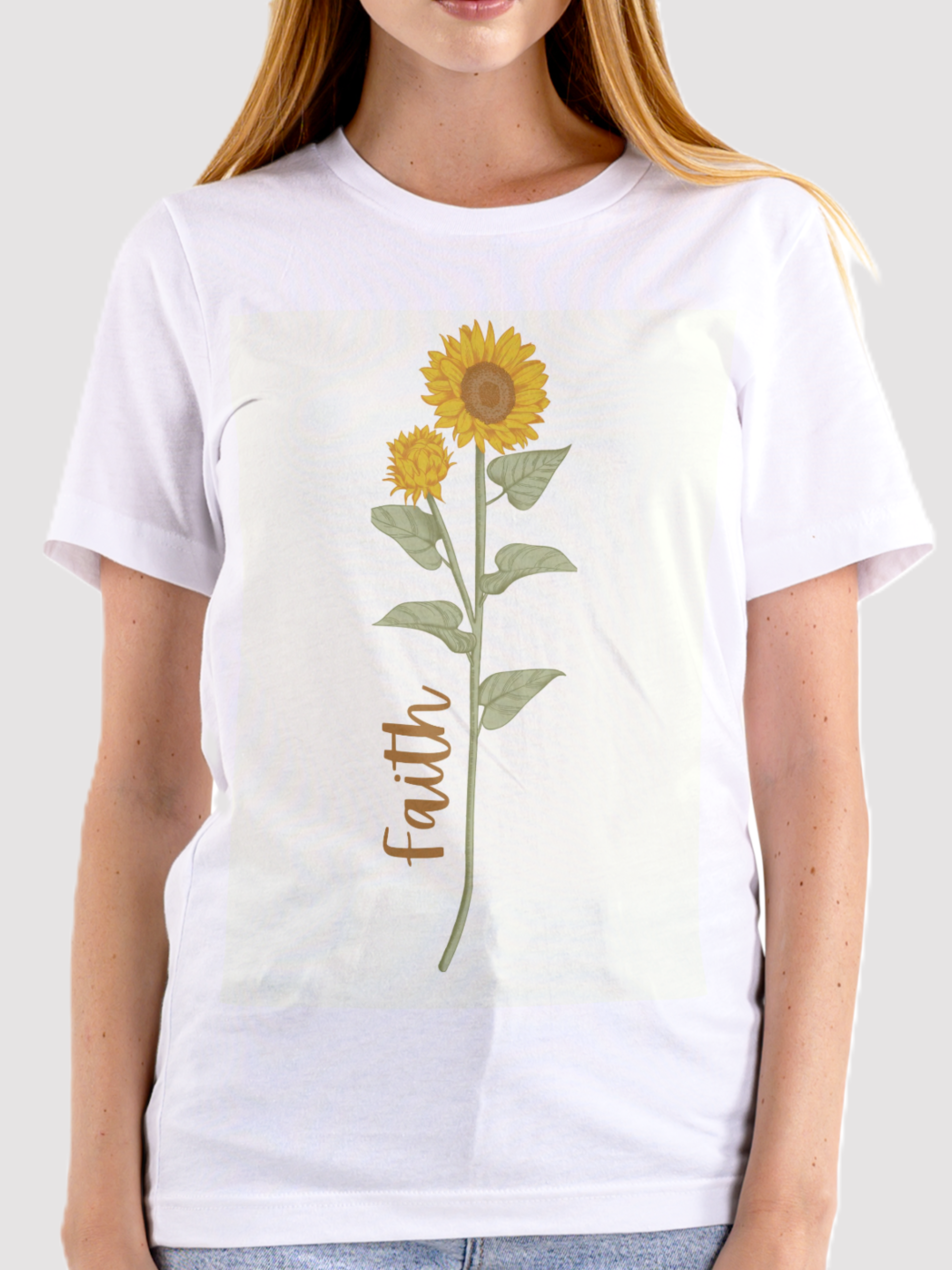 Sunflower & Faith softstyle t-shirt, cotton, unisex, black, white, sand, sport grey