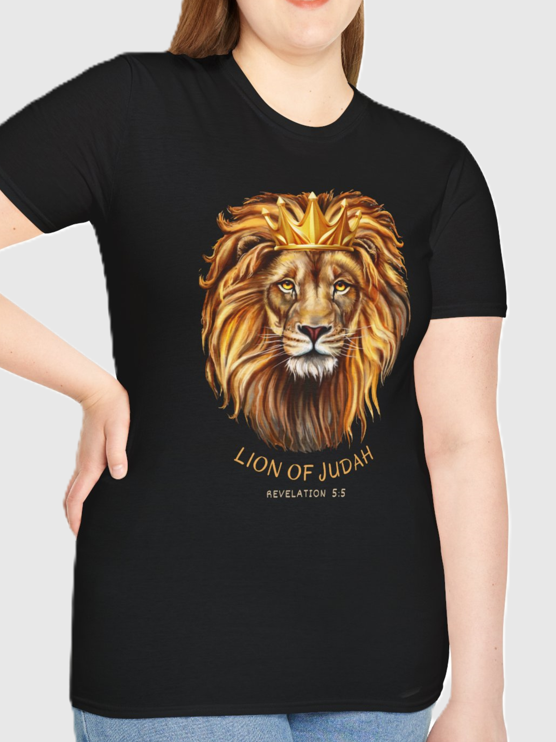Lion Of Judah softstyle t-shirt - cotton,unisex,black