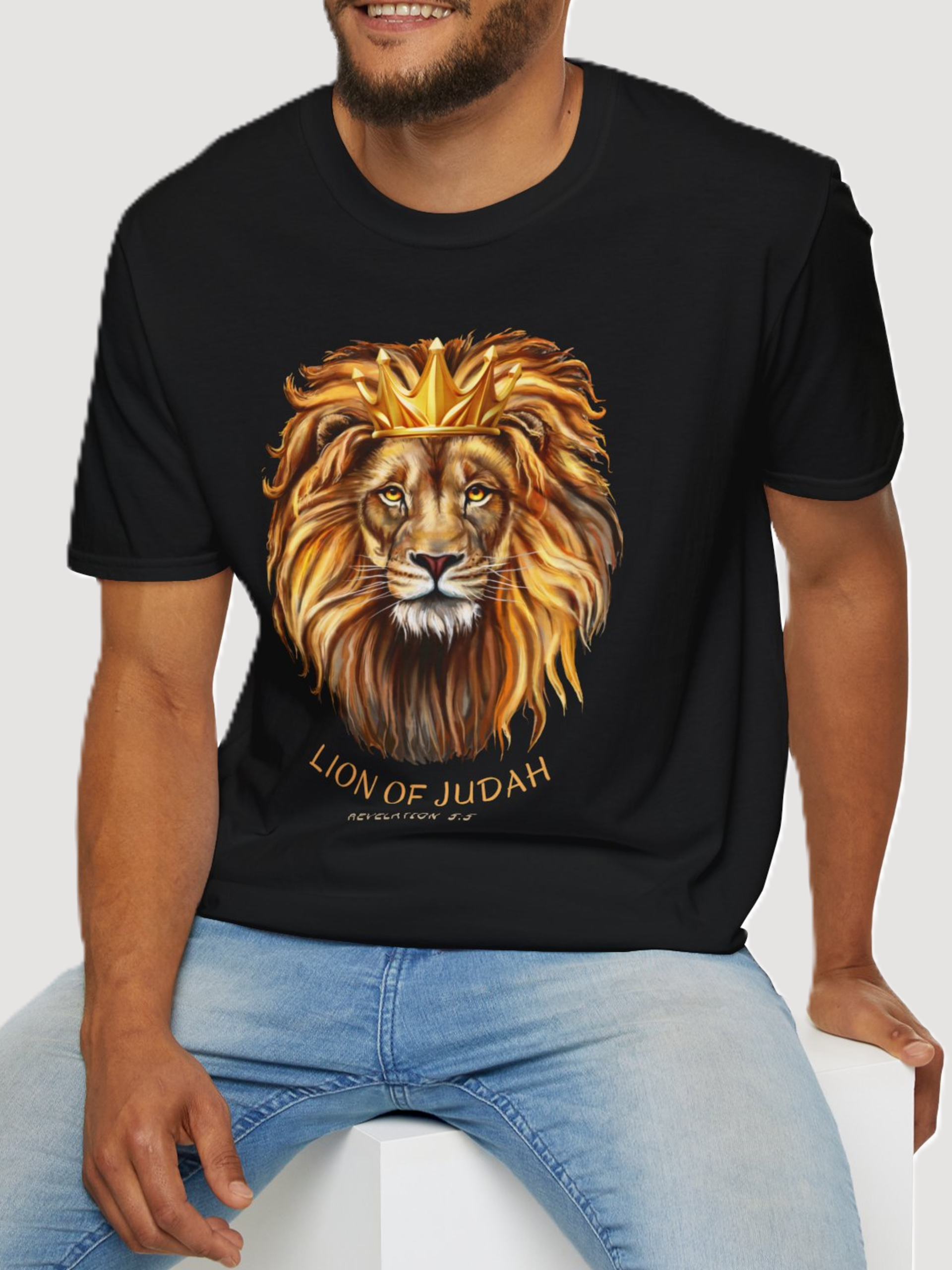 Lion Of Judah softstyle t-shirt - cotton,unisex,black