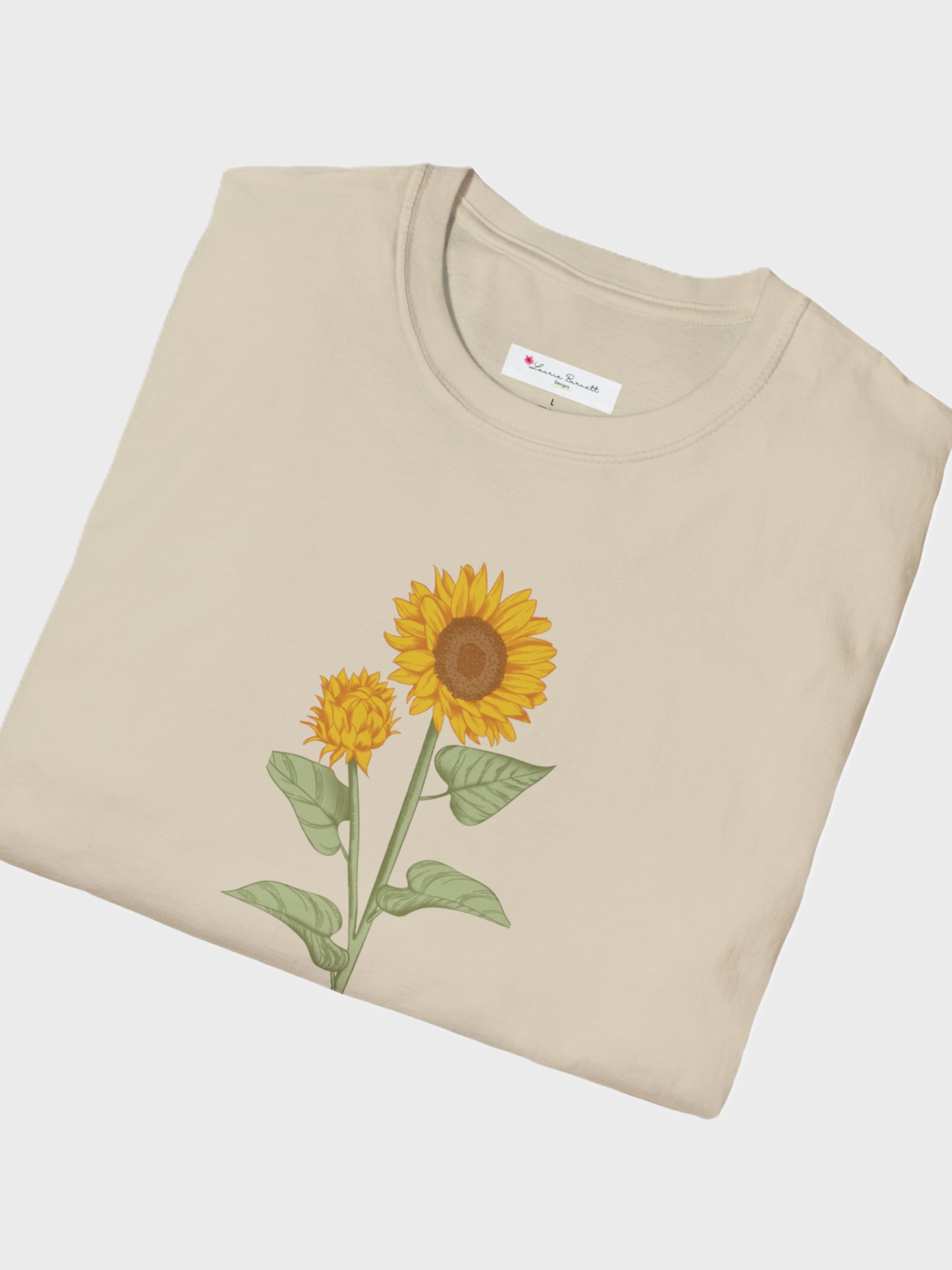 Sunflower & Faith softstyle t-shirt, cotton, unisex, black, white, sand, sport grey