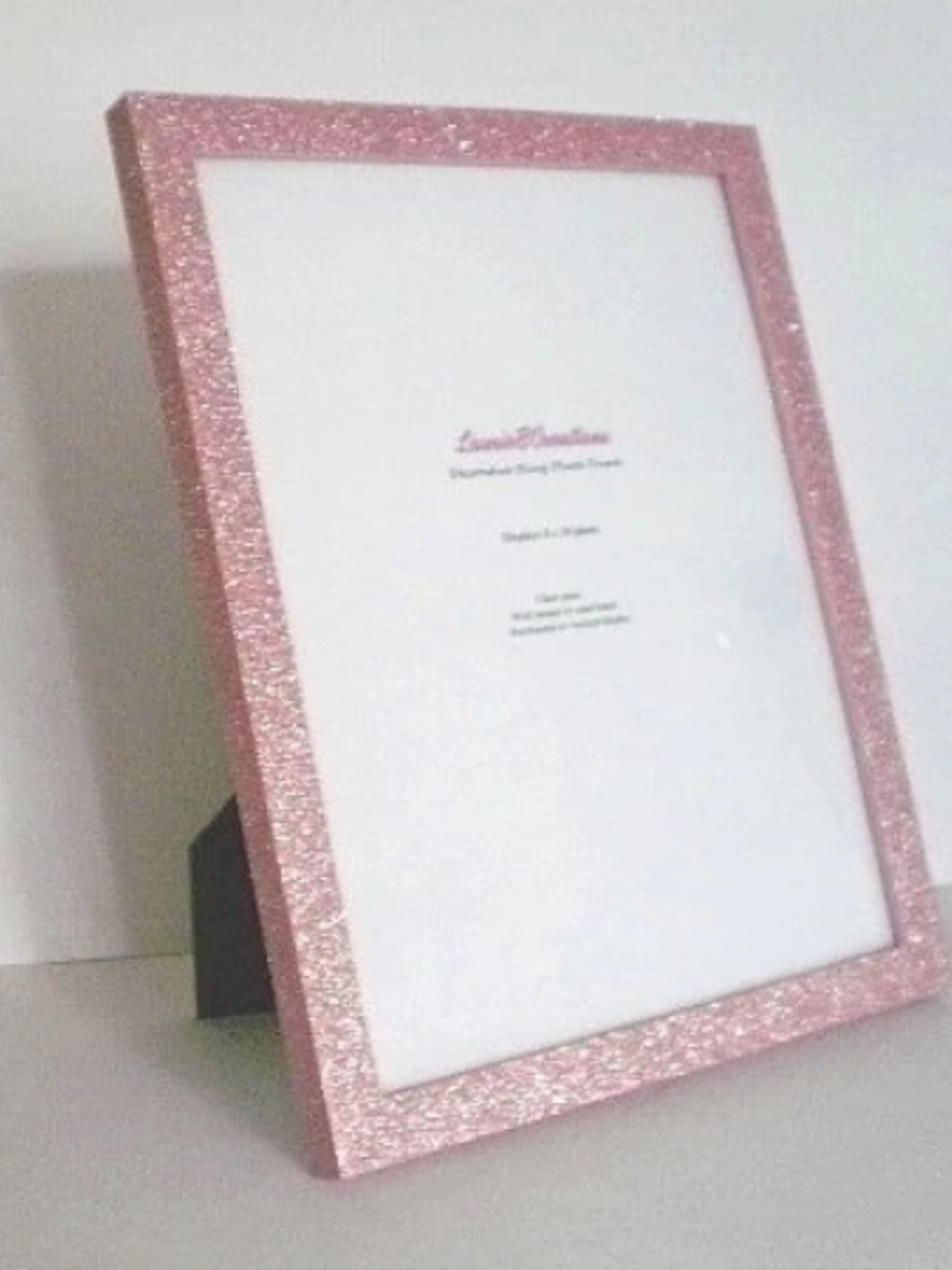 Glitter Picture Frame - Sparkling Fine Glitter in a Variety of Colors for 8 x 10 photos and info