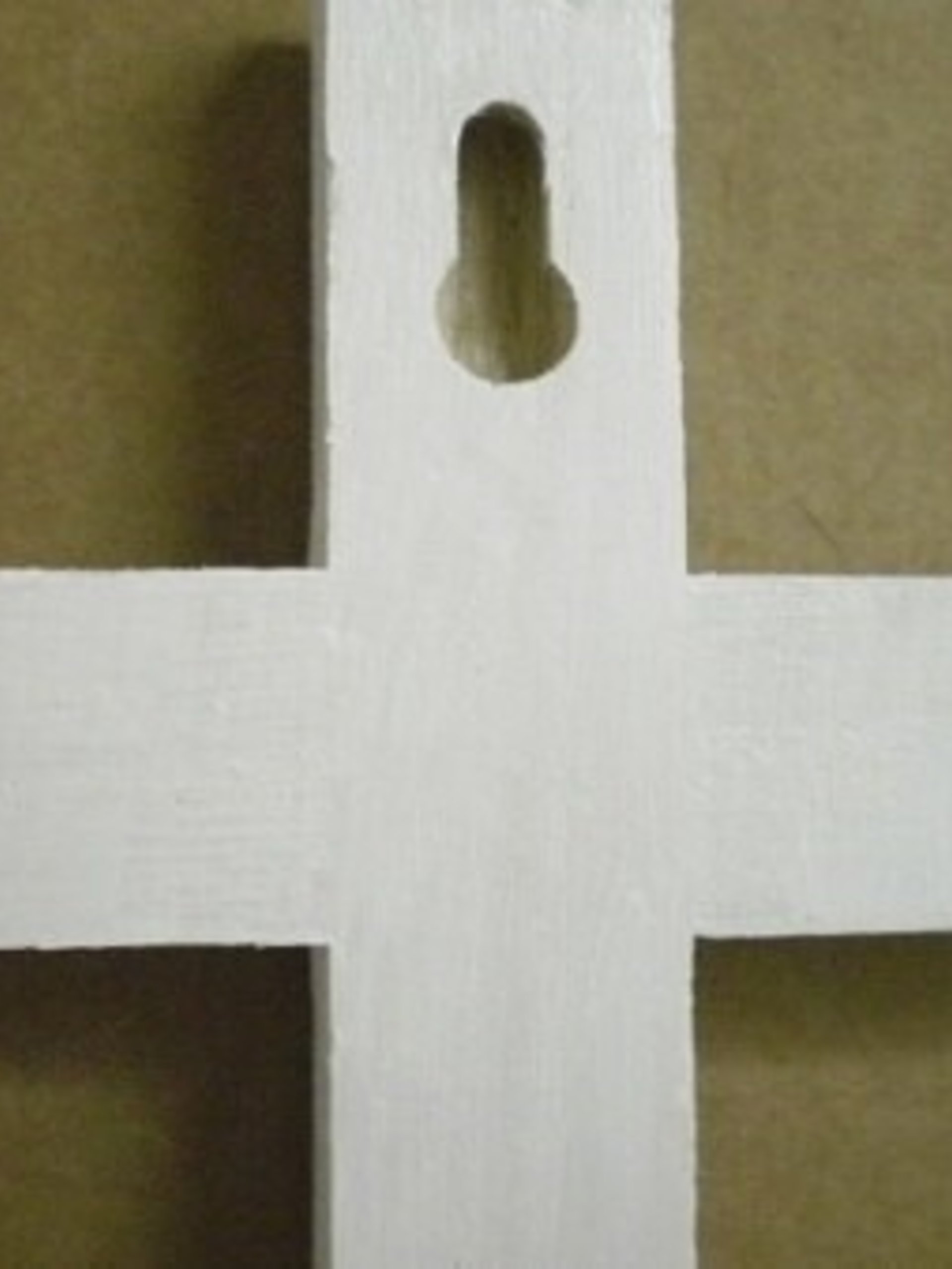 Bling Wall Cross - Sparkling Handpainted Wood Cross w/ Clear Rhinestones - 8" x 4.5" - Home,Baptism,Easter,Gift