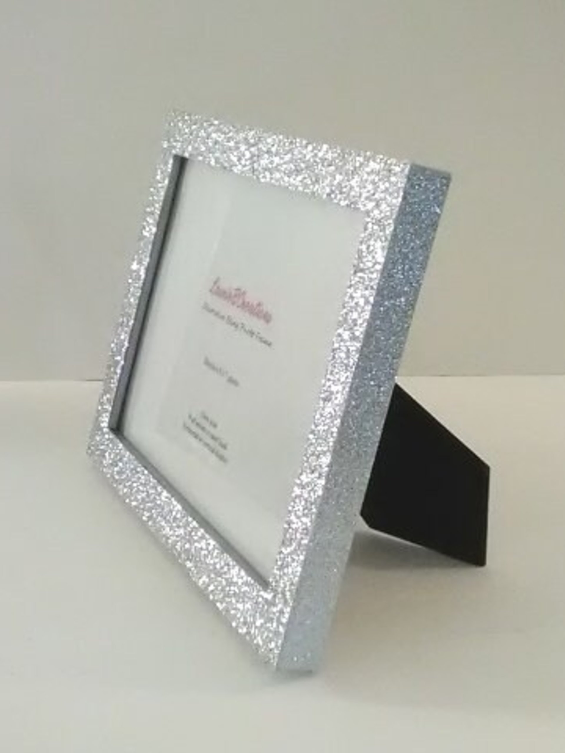 Fine Glitter Picture Frame - Decorative Sparkling Fine Glitter in a Variety of Colors- for 4 x6 or 5 x7 photos or info