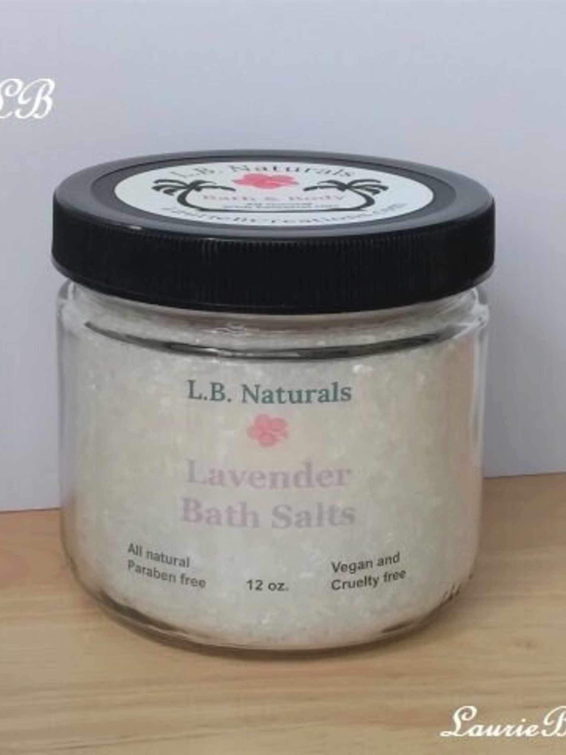 Natural Lavender Bath Salts w/ Keepsake Seashell