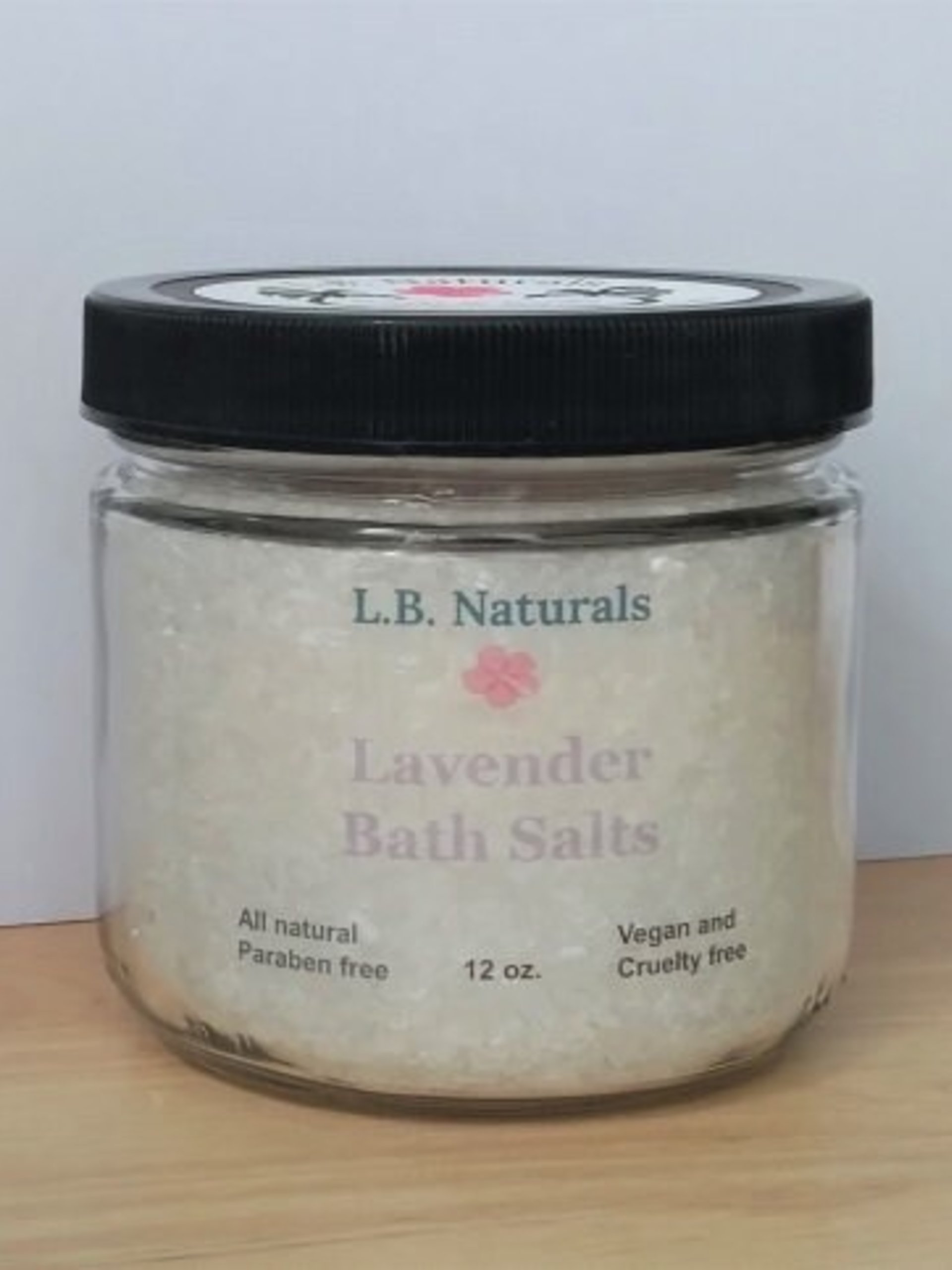 Natural Lavender Bath Salts w/ Keepsake Seashell
