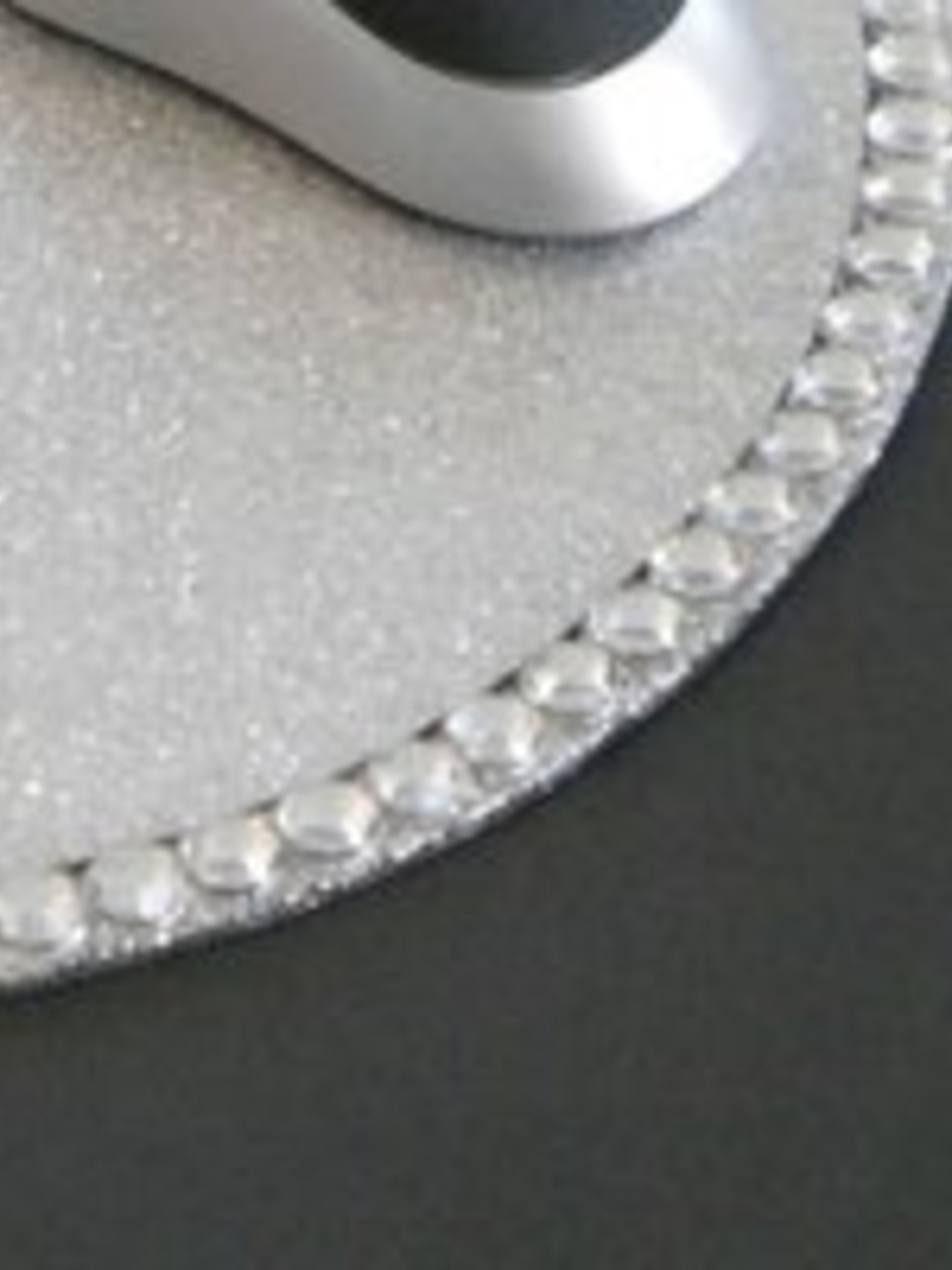 Glitter & Bling Mousepad Coaster Set - Sparkling Fine Glitter w/Clear Rhinestones