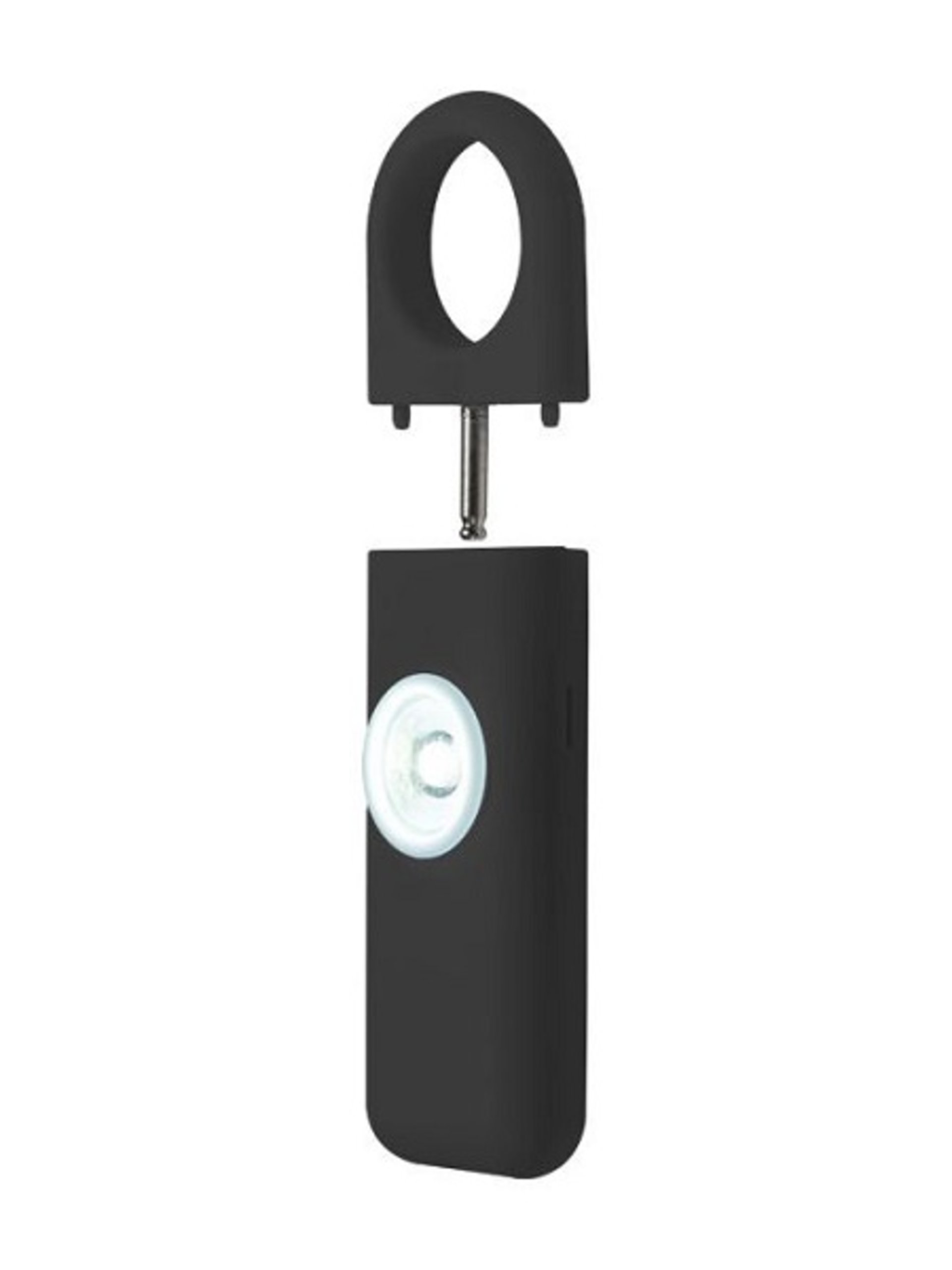 Personal Alarm Keychain 130 decibel with strobe light - black, light pink, or light blue