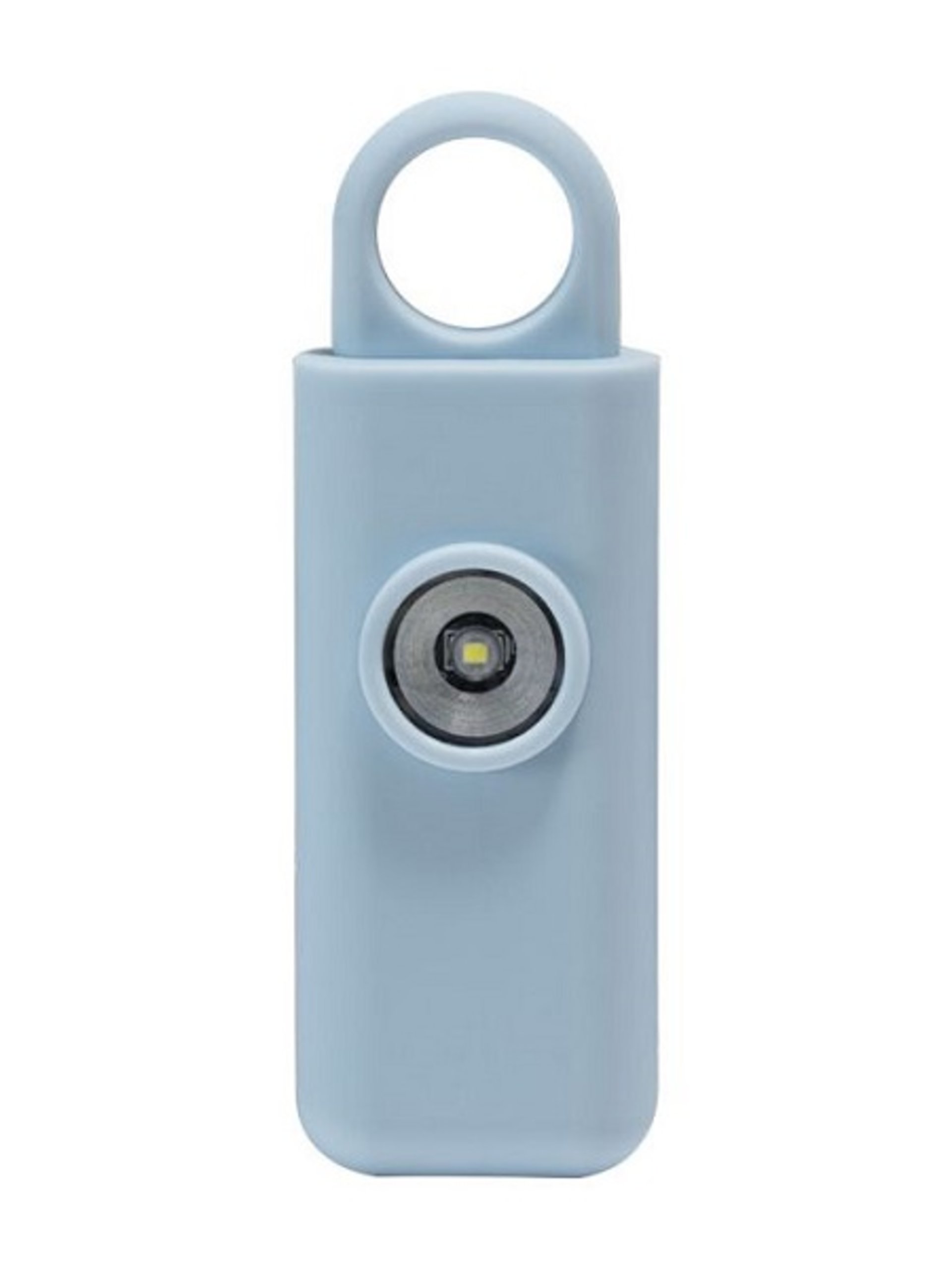 Personal Alarm Keychain 130 decibel with strobe light - black, light pink, or light blue