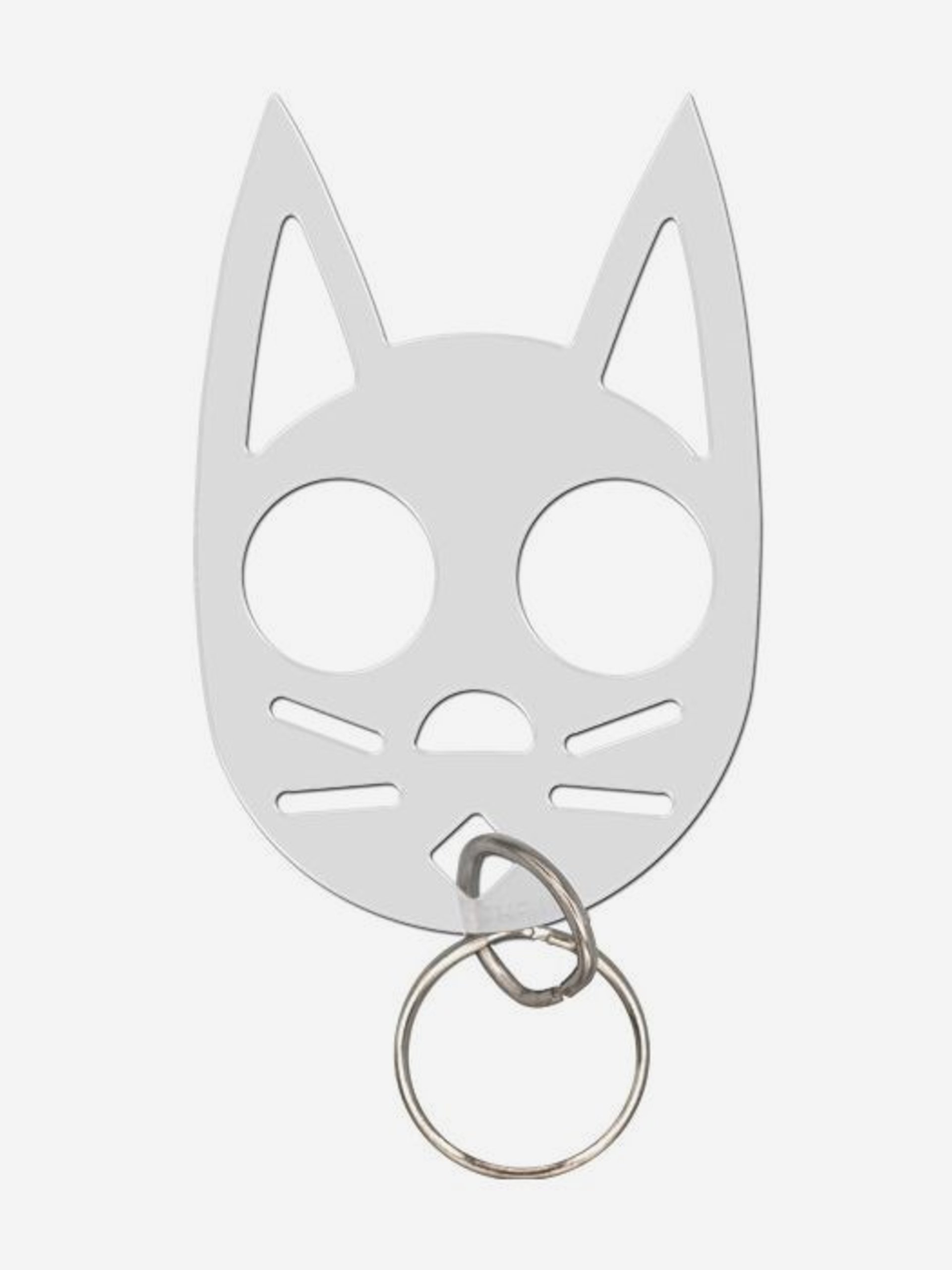 Cat Self Defense Keychain -  black, pink, purple, red, or glow in the dark