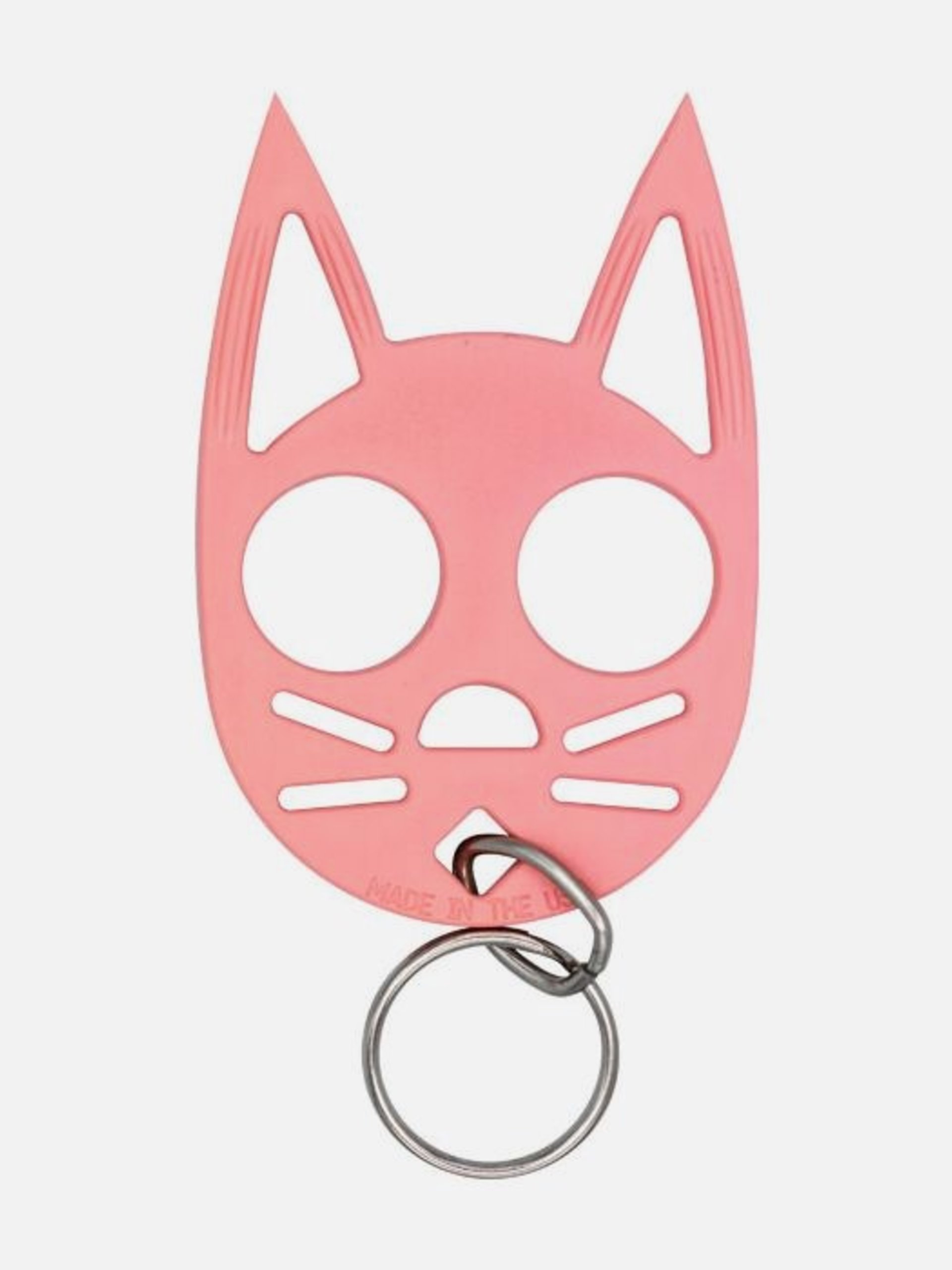 Cat Self Defense Keychain -  black, pink, purple, red, or glow in the dark