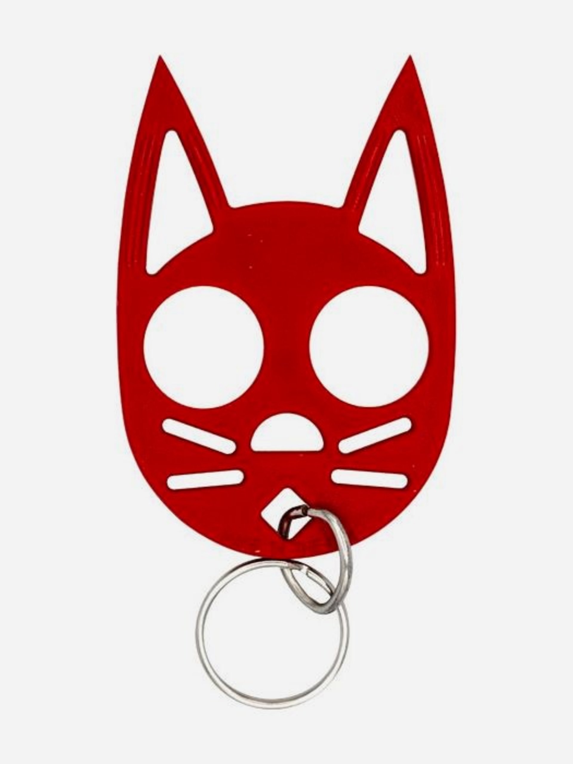 Cat Self Defense Keychain -  black, pink, purple, red, or glow in the dark
