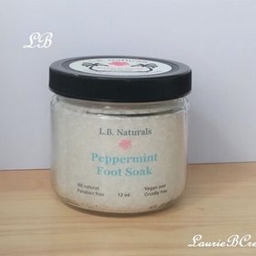 Natural Peppermint Foot Soak w/ Keepsake Seashell Scoop